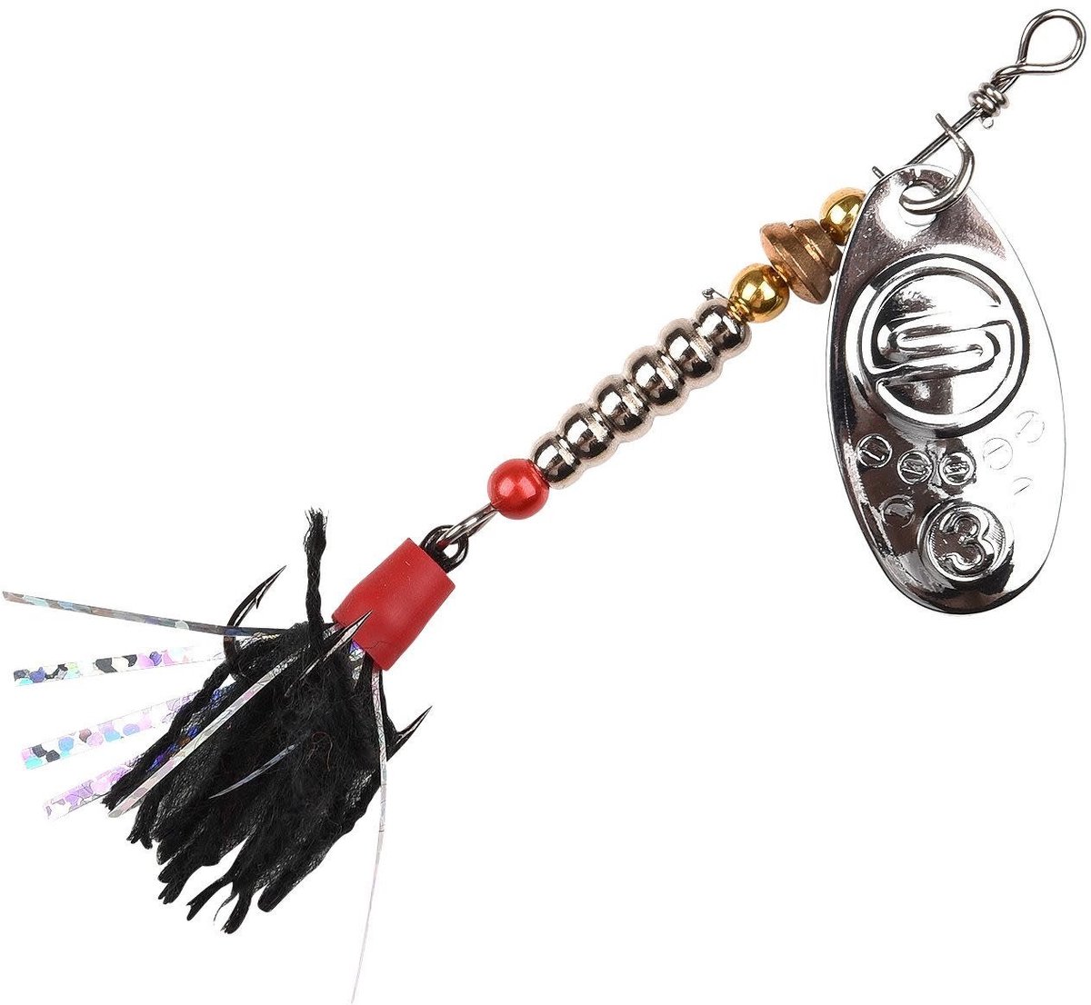 Spro Splash Tandem Spinner 9gr - Size 3 & 4 - Hooksize 5 - Kleur : Roach
