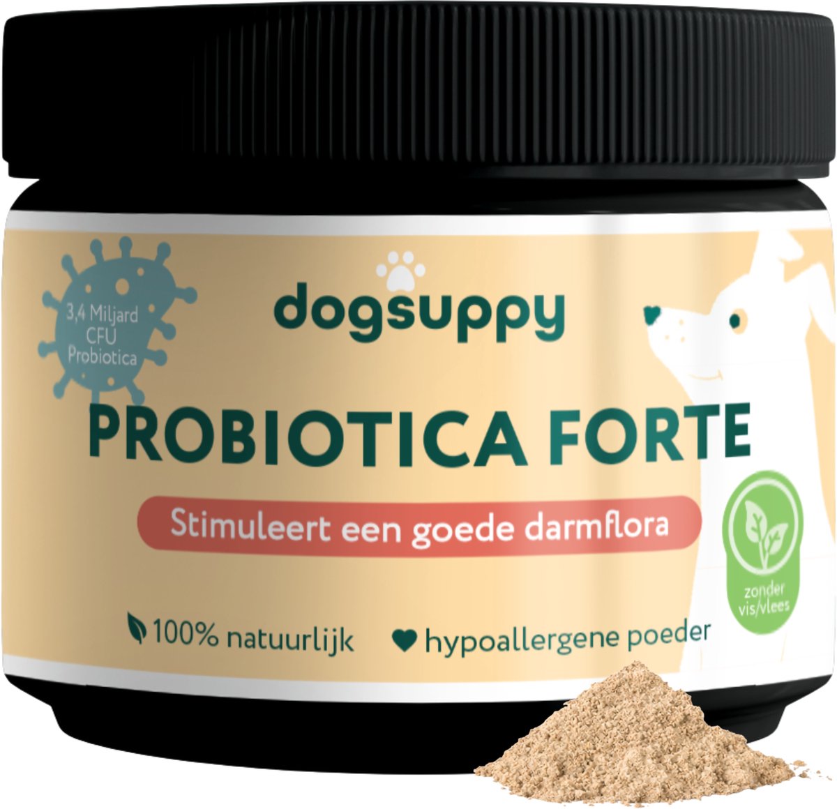 Dogsuppy Probiotica Forte poeder - Spijsvertering en darmflora - 180 gram