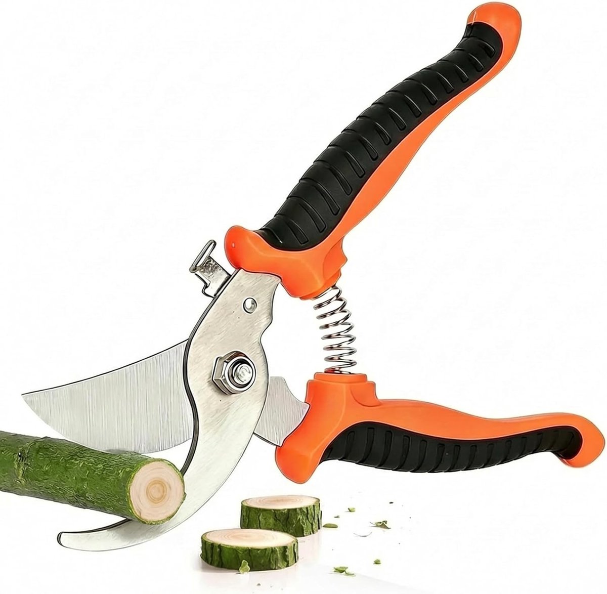 Snoeischaar – Premium tuinschaar voor rozenstruiken – 7,5 inch tuinschaar die moeiteloos takken tot 0,6 inch doorknipt – Met roestvrijstalen bladen, softgrip en eenhandige vergrendeling – Tuinknipper voor struiken