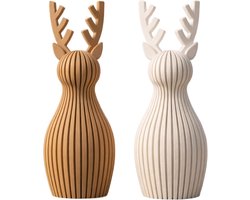 Rendier Decoratie 22 cm – Modern Design Kerst Accessoire – Minimalistische Woondecoratie 3D Geprint