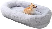 Lit pour chien pour les personnes - Human dog bed - Grand lit de siège - Panier pour chien grand XXL - confortable - housse amovible - 165x100x30cm
