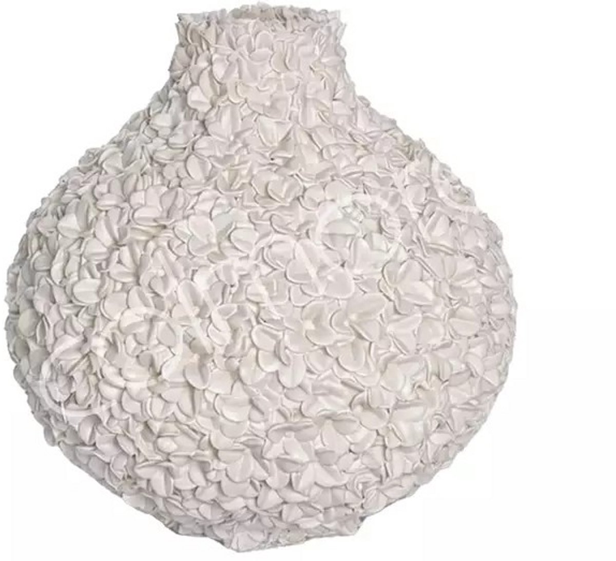 Colmore by Diga Cataleya Flowers Vaas Ø38 cm - Beige/Zand Design Vaas - Luxe Polyresin Woondecoratie