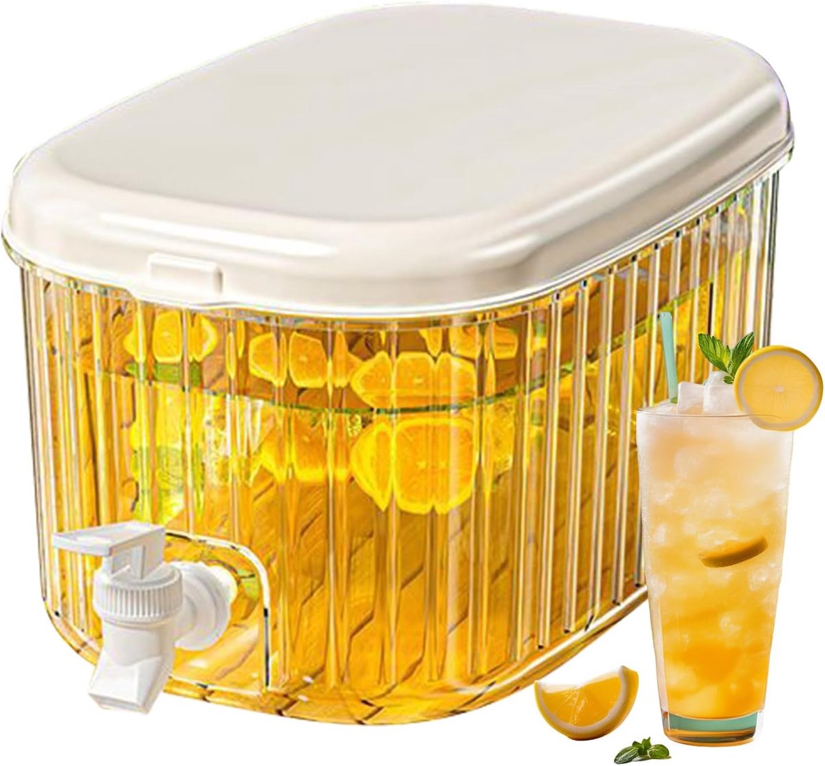 Koelkast Waterkoker - Drank Dispenser - Eenvoudig Schenken - Geïntegreerd Kraantje - 5.5 Liter Inhoud - Meerkleurig