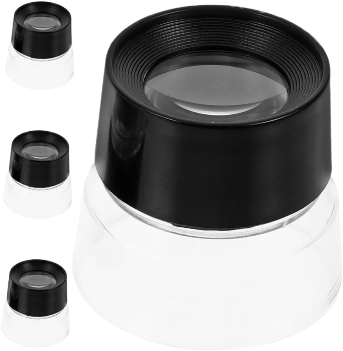 Juweliersloep 4-delig - Vergrootglas Zakformaat - Fijne Details Zien - Ergonomische Grip - 51 x 51 cm - Meerkleurig