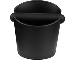 Afklopbak Koffiedik - Koffiedik Bak - Espresso Barista - Schokabsorberend Design - 14 x 14 x 12 cm - Zwart