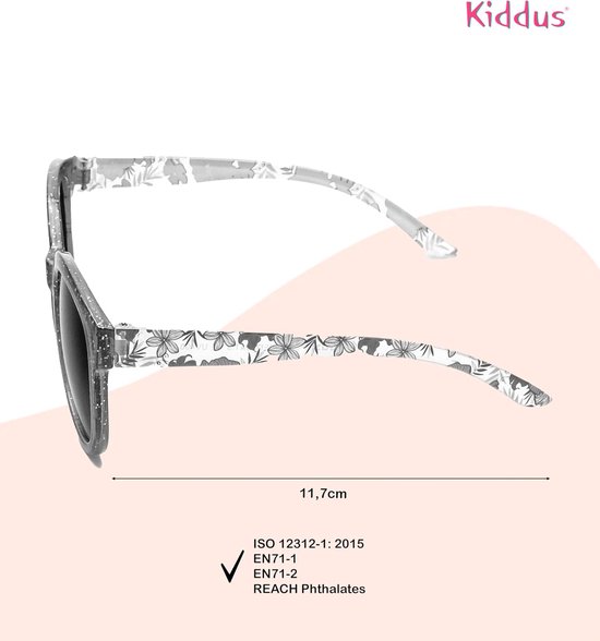 Kinder Zonnebril - Meisjes Accessoire - Bescherming Tegen Zon - Schokbestendig Frame - Vanaf 6 Jaar - Metaal Roze van Kinder — afbeelding 3