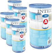 Intex Filtercartridge Type A 29000 - Filter voor filterpomp - 6 Filters - Zwembadfilter - Filtercartridge - Intex Filter - Zwembadwater - Filterpomp