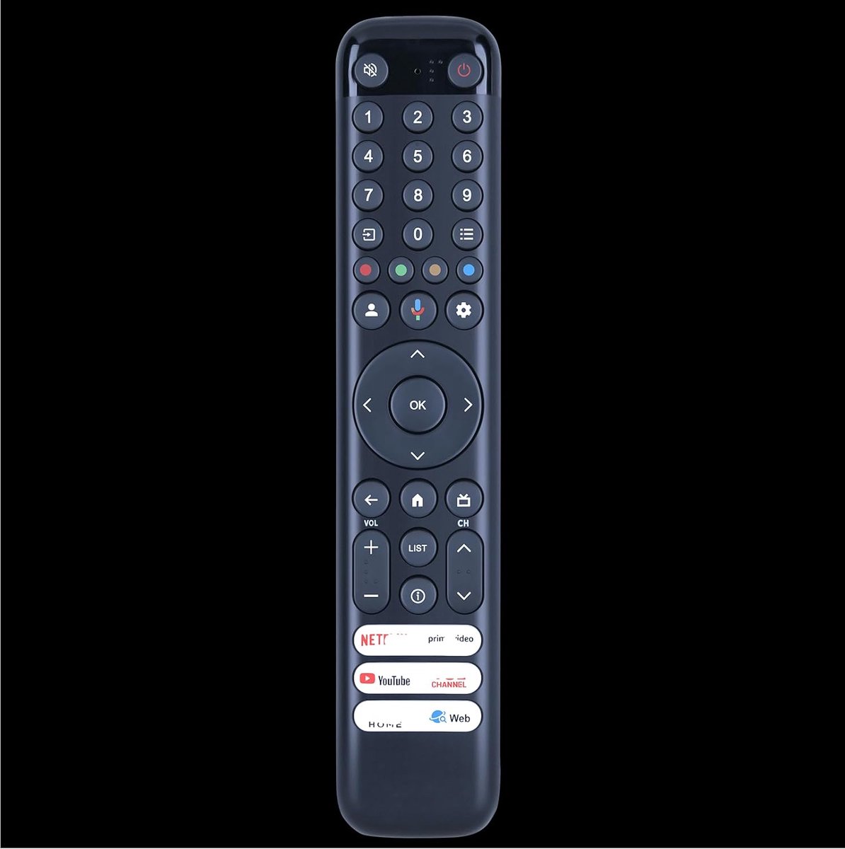Afstandsbediening - Universele afstandsbediening - TV bedienen - Brede compatibiliteit - Compact formaat - Zwart