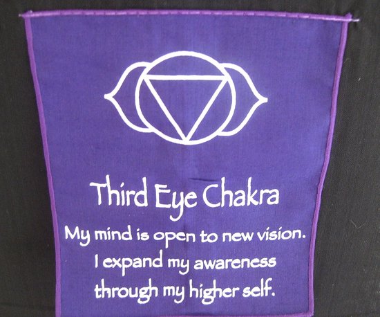 Meditatie Muurdecoratie - Gebedsvlag Banner - Yoga Therapie - 7 Chakra Ontwerp - 60 Inch Lang - Balans — afbeelding 5