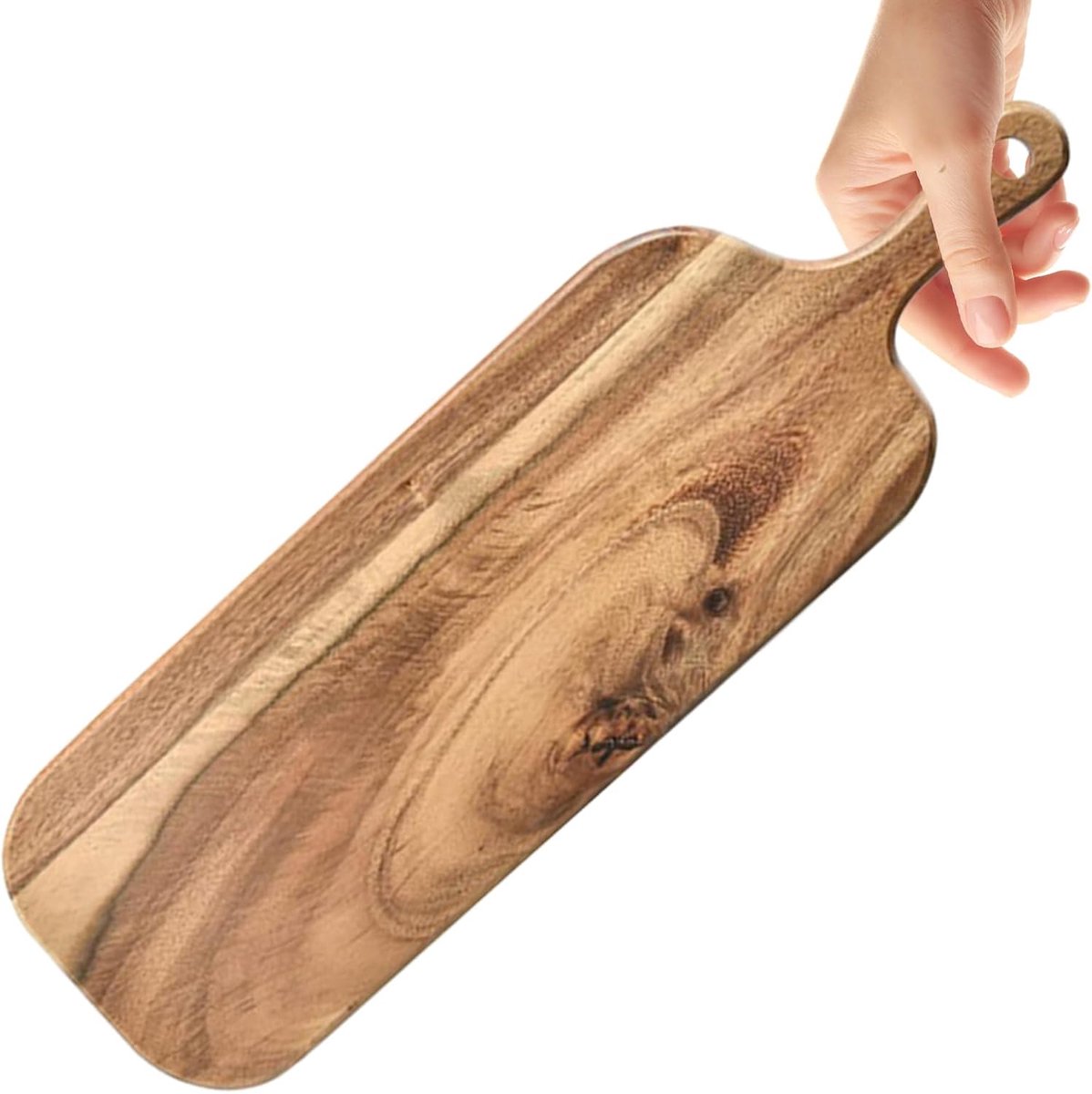 Snijplank Set - Keuken Plank - Voedsel Bereiding - Dubbelzijdig Ontwerp - 3 Delig - Houtkleur