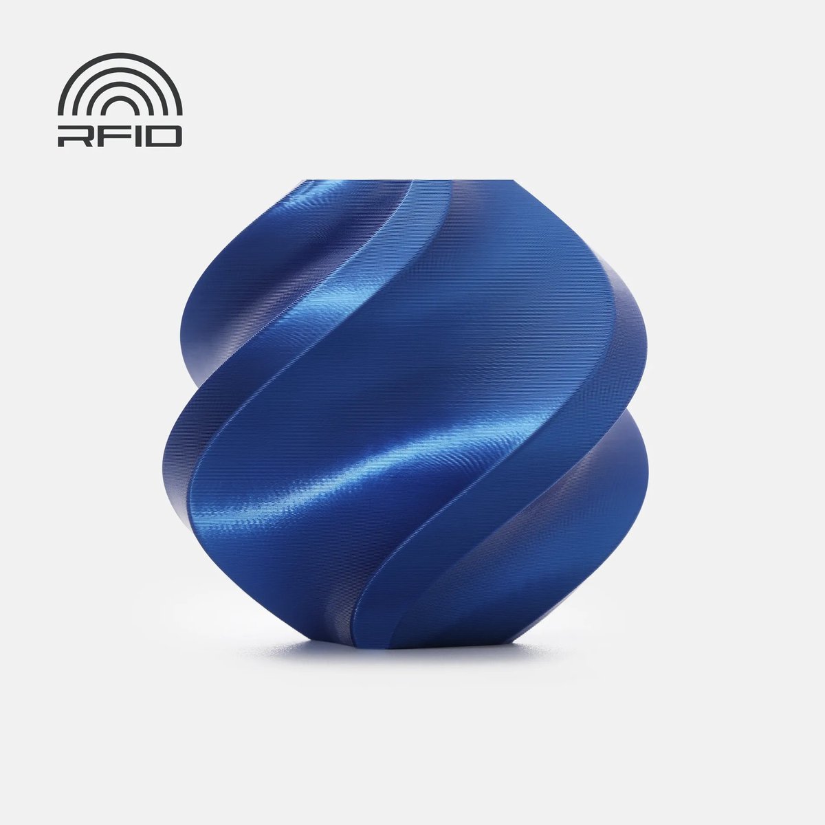 Bambu Lab PLA Silk+ Blauw 1.75mm 1KG 3D Filament met Spoel – Hoogglans Zijde Effect – 3D Printer Filament
