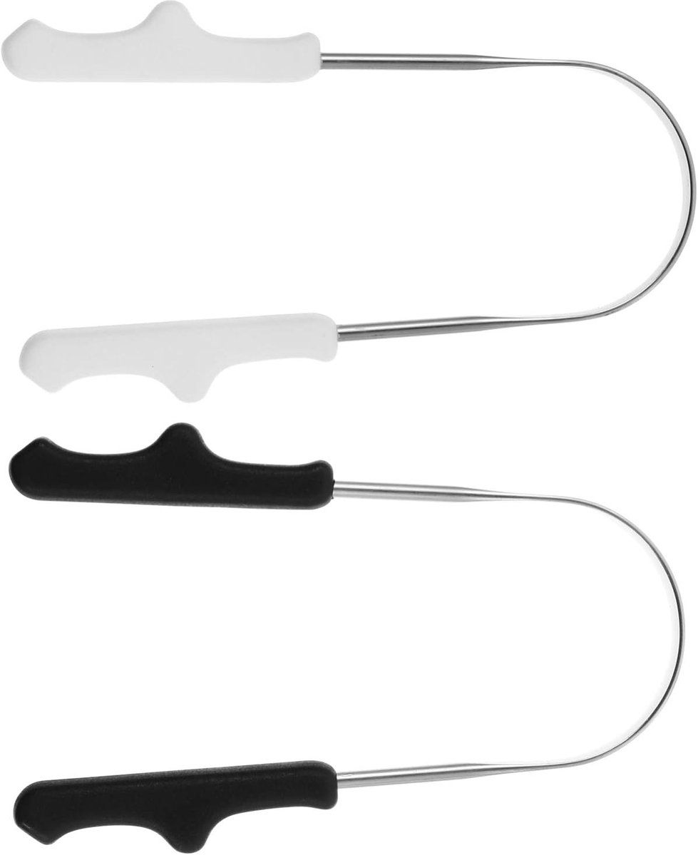 Mond Schraper - Tongreiniger Hulpmiddel - Orale Hygiëne - Roestvrij Staal - 10.5 cm