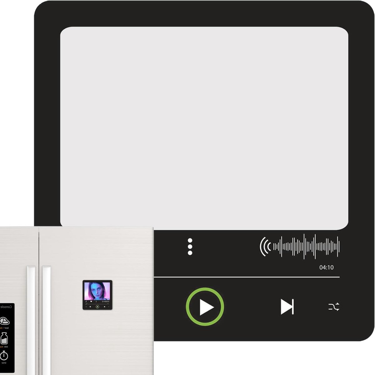 Muziek Koelkast Magneet - Decoratief Souvenir - Huis Keuken Decoratie - USB Oplaadbaar Muziekje - 10x10 cm