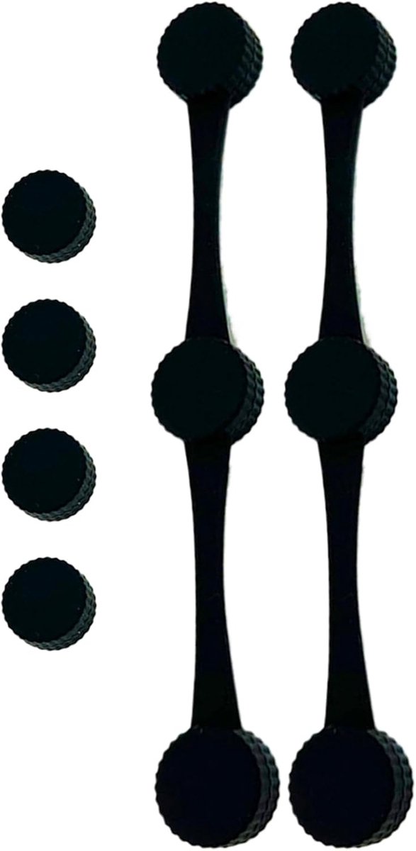 Airfryer Magneetclips Siliconen Gespen Keuken Organiseren Hittebestendig Materiaal 11.8 x 1.5 cm Zwart