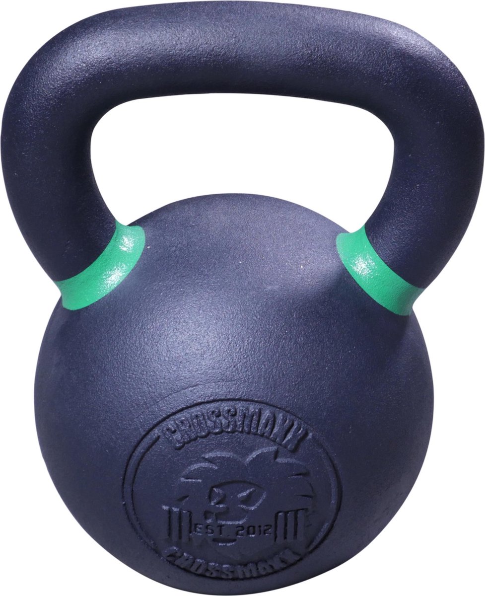 Lifemaxx Crossmaxx Kettlebell - Gietijzer met Poedercoating - 28 kg