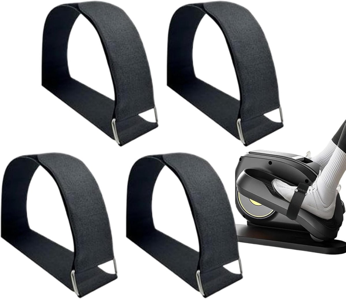Beentrainer Riemen - Been Trainer Trekbanden - Indoor Fitness - Antislip Textuur - 50 cm - Zwart
