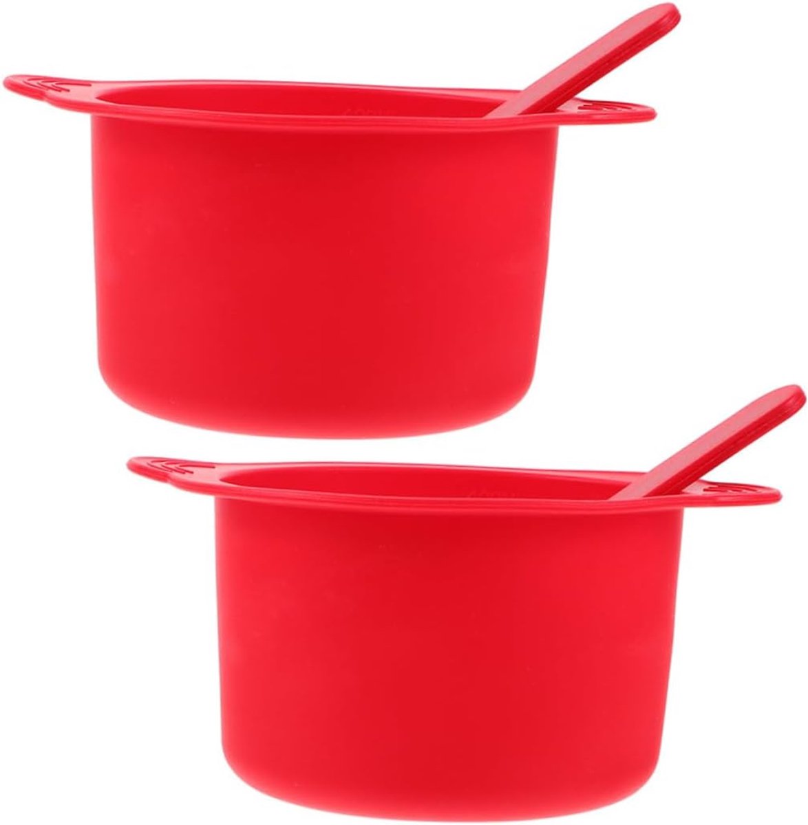 Wax Warmer Set - Harsen Accessoires - Ontharen Thuis - Herbruikbaar Siliconen - 14 x 115 x 65 cm - Rood
