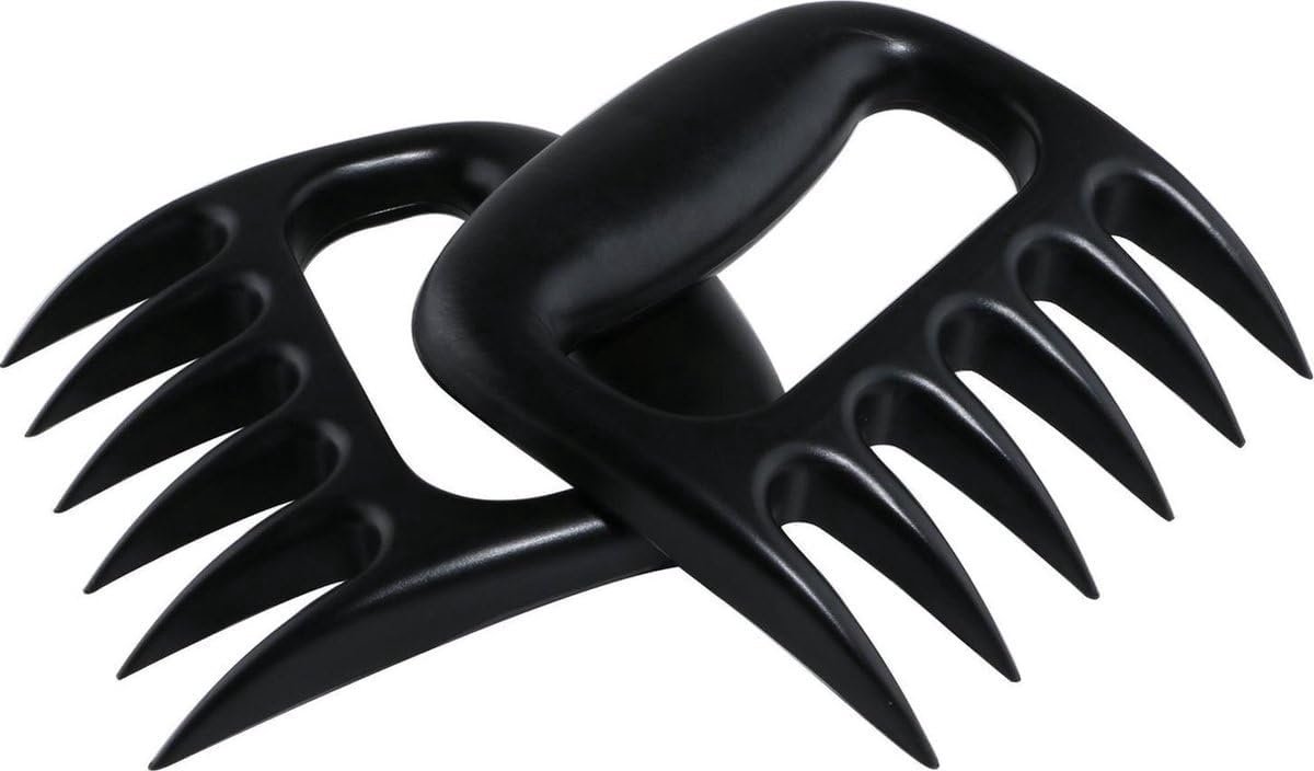 Vlees Klauwen - Pulled Pork Tools - BBQ Bereiding - Set van Twee - 11.5 cm Breed - Zwart