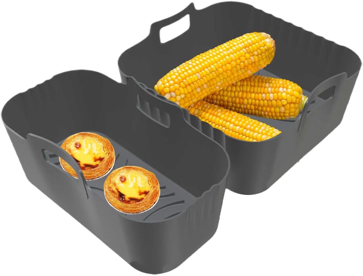 Airfryer Bakjes - Siliconen Mandjes - Veilig Koken - Herbruikbaar Antiaanbak - 24 x 176 cm