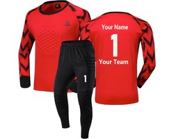 Doelman Keeperstrui - Voetbalshirts Set - Wedstrijd Training - Personaliseerbaar met Naam - Jeugd Volwassen