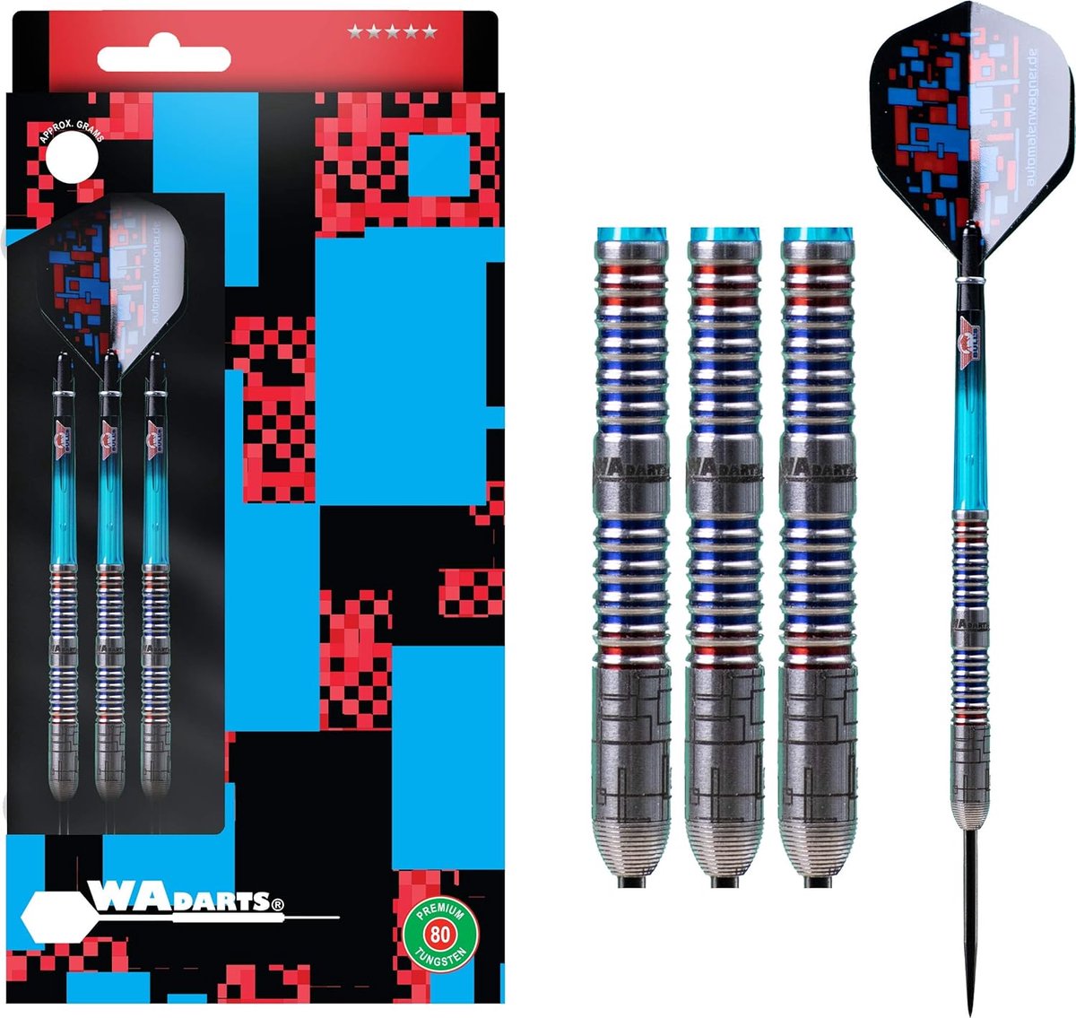 Dartpijlen Set - Tungsten Pijlen - Precisie Werpen - 90% Wolfram - 23 Gram - Gekleurd