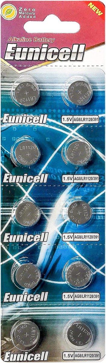 Knoopcelbatterijen - Kleine Batterijen - Apparaten Voeden - Alkalisch 1.5V - 11.6mm x 2.1mm
