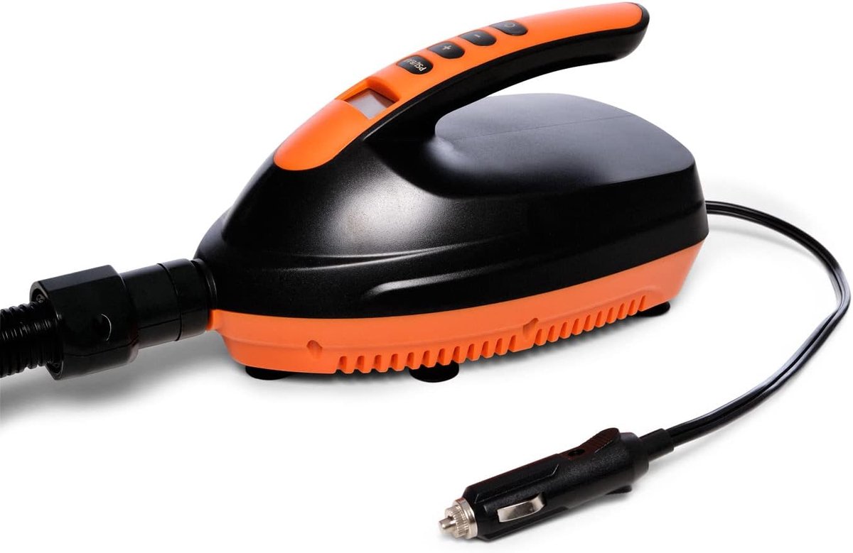 Elektrische SUP pomp - Board luchtpomp - Watersport opblazen - Autoaansluiting - Zwart