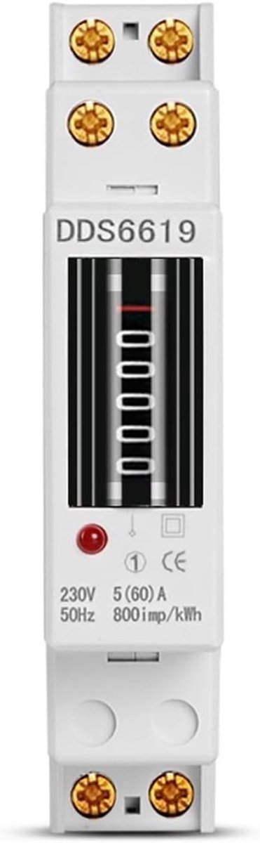 Stroomverbruiks meter - Digitale Wattmeter - Energie Monitoren - Din Rail Montage - 30A Analoge Belasting