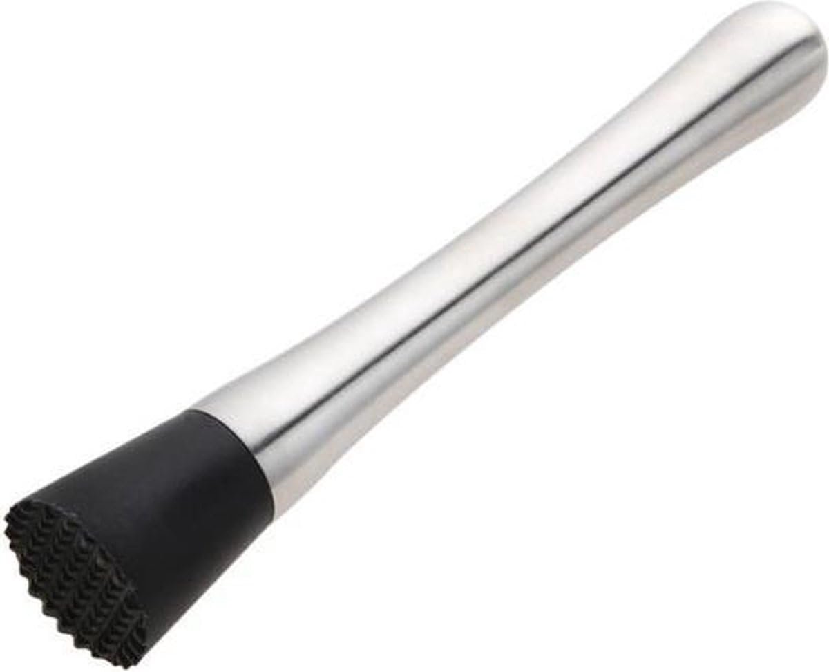 Cocktailstamper - Drankjes maken - Cocktails bereiden - RVS met coating - 20CM lengte