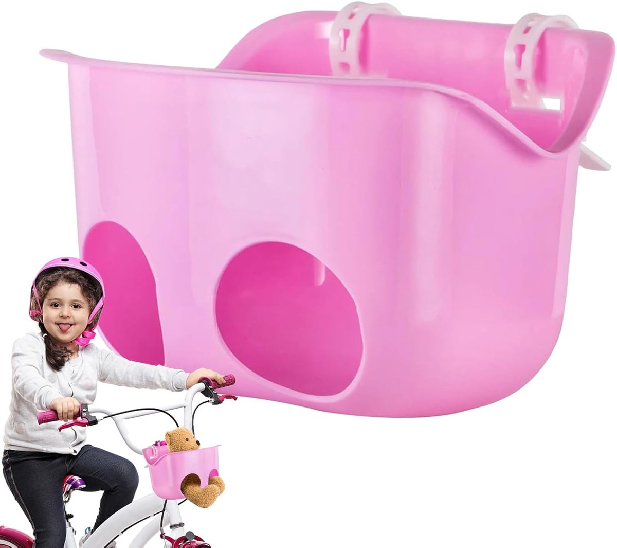 Fietszitje Poppen - Reisstoeltje Kinder - Veilig Vervoer - Verstelbare Bevestiging - 21x15x14 cm - roze