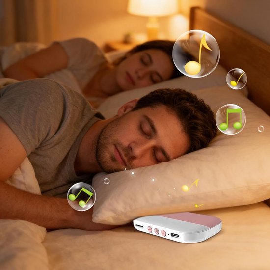Slaapkussen Luidspreker - Onder Kussen Geluid - Bed Meditatie - Ultr dun bone conduction — afbeelding 2