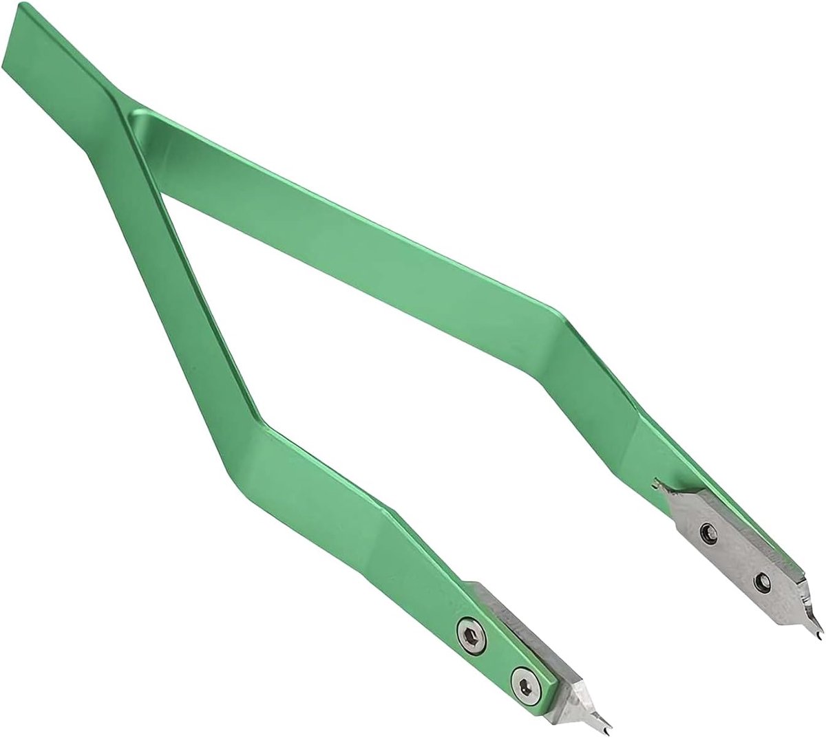 Horlogeband Gereedschap - Reparatietang Demonteer - Horloge Onderhoud - V-vormige Structuur - 11.5 x 4 cm - groen