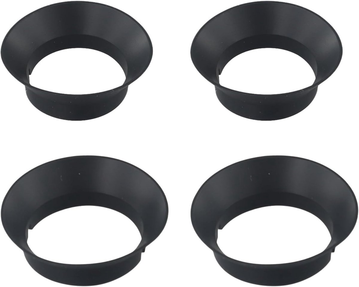 Pakking Vervangende Set - Koffiemolen Onderdelen - Optimale Slijpervaring - 4 Stuks Siliconen - 62x43 mm - Zwart