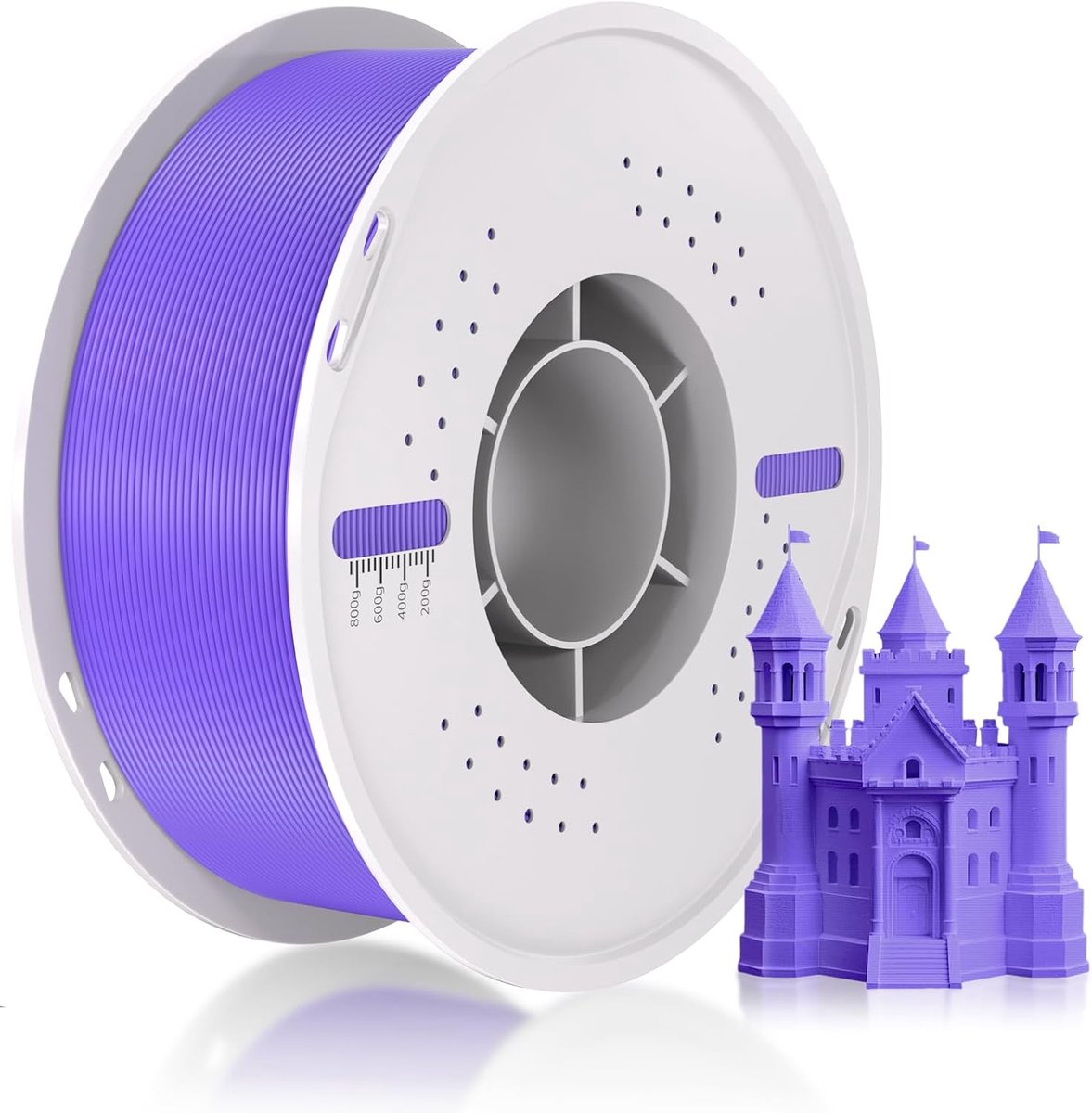 3D Printer Filament - PLA Spoel - Model Creëren - Netjes Gewikkeld - 175 mm Diameter - Paars