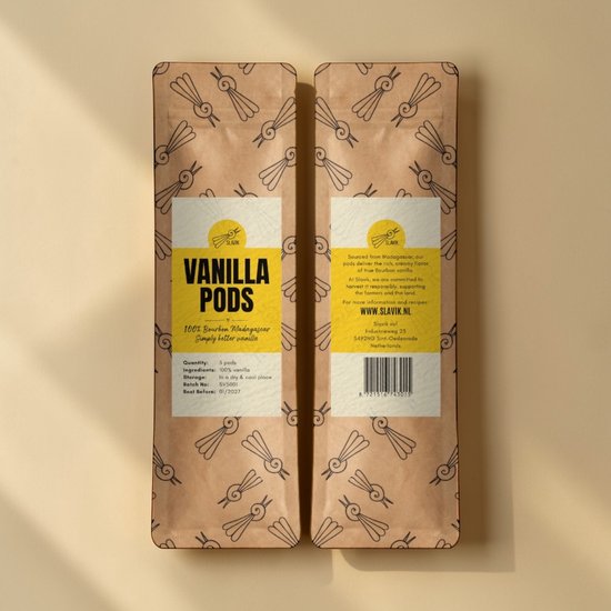 Slavik | Bâtons de vanille Bourbon Madagascar - 5 pièces