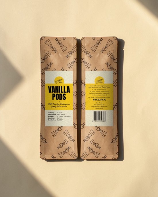 Slavik | Bâtons de vanille Bourbon Madagascar - 15 pièces