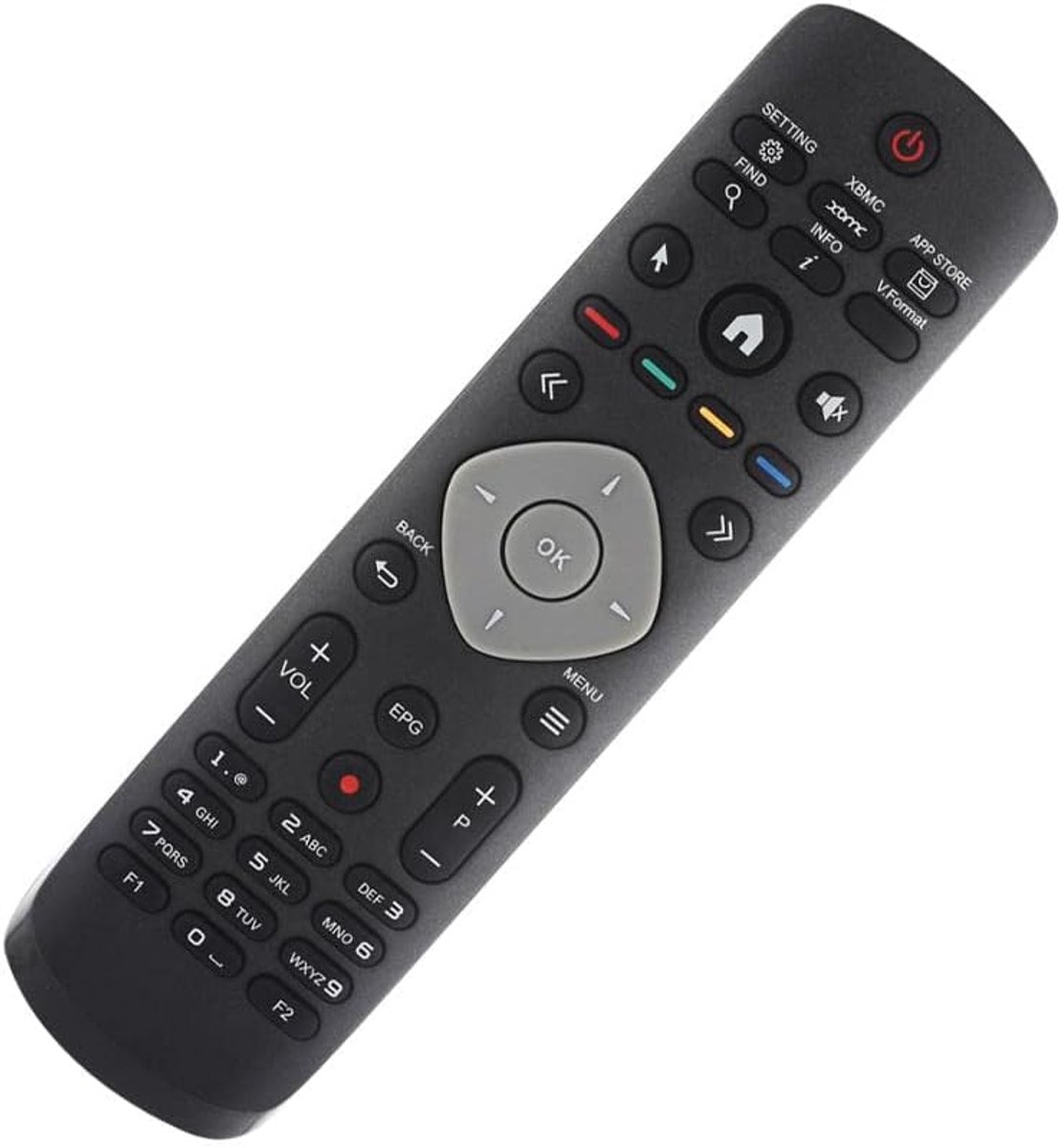 Afstandsbediening - Controller - IPTV Box Bediening - Geen Installatie Nodig - Compact Formaat - Zwart