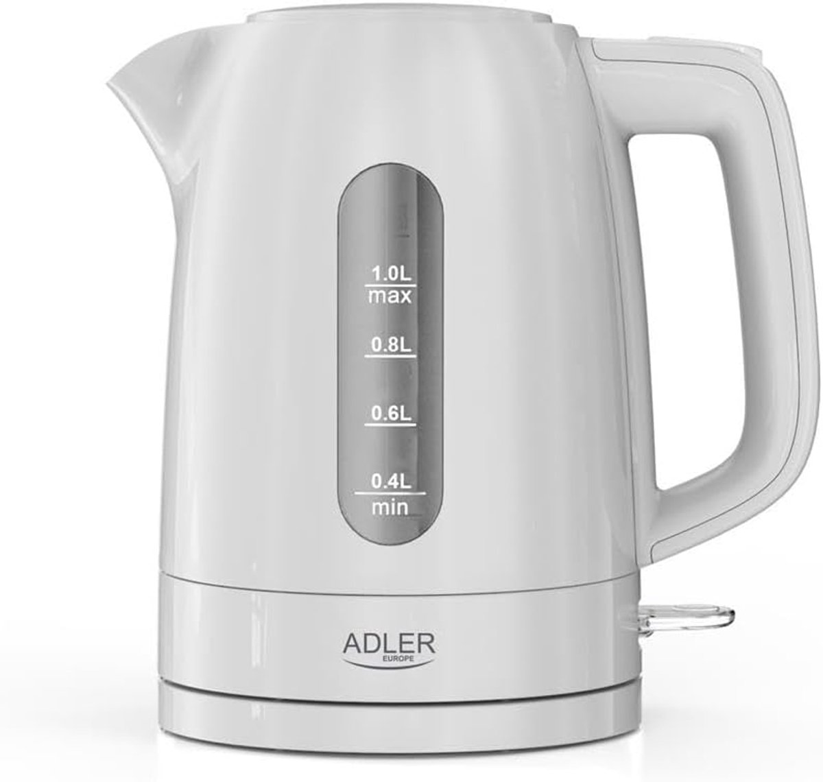 Elektrische Waterkoker Snel Water Koken Koffie Thee Veiligheidssysteem 1 Liter Wit