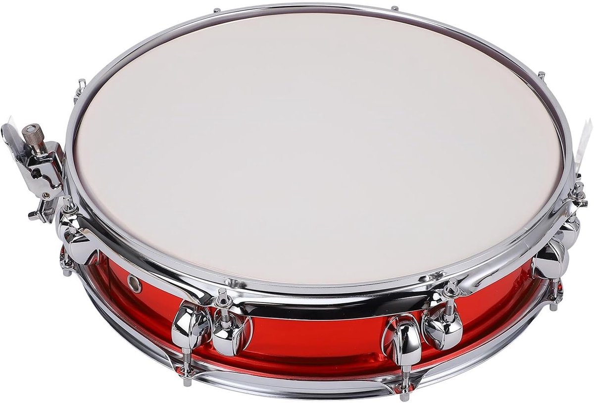 Snare Drum - Beginnersdrum - Oefenen en optreden - Verbeterde afstemming - 14 Inch - Rood