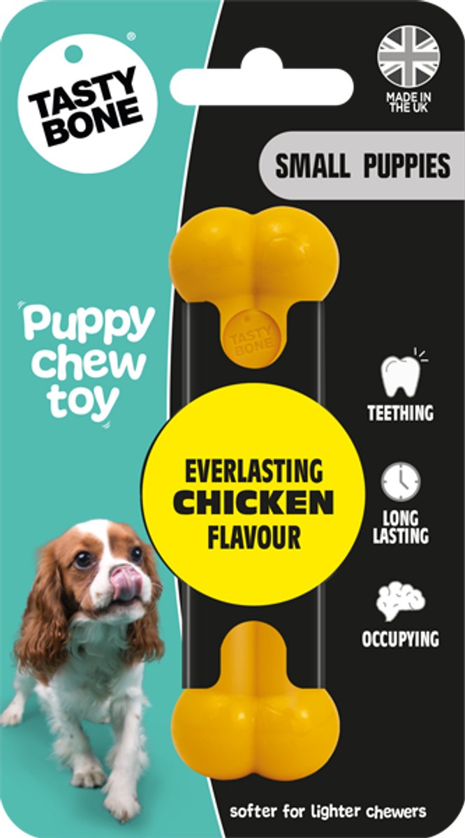 TastyBone Puppy Chew Toy Chicken – Kauwspeeltje voor puppy’s – Kipsmaak – Sterk & duurzaam nylon