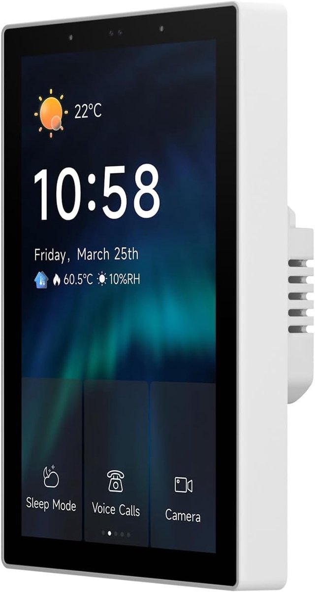 Smart Home Paneel - Centrale Hub Controller - Huis Automatisering - Geïntegreerde Zigbee Gateway - Wandmontage - Wit