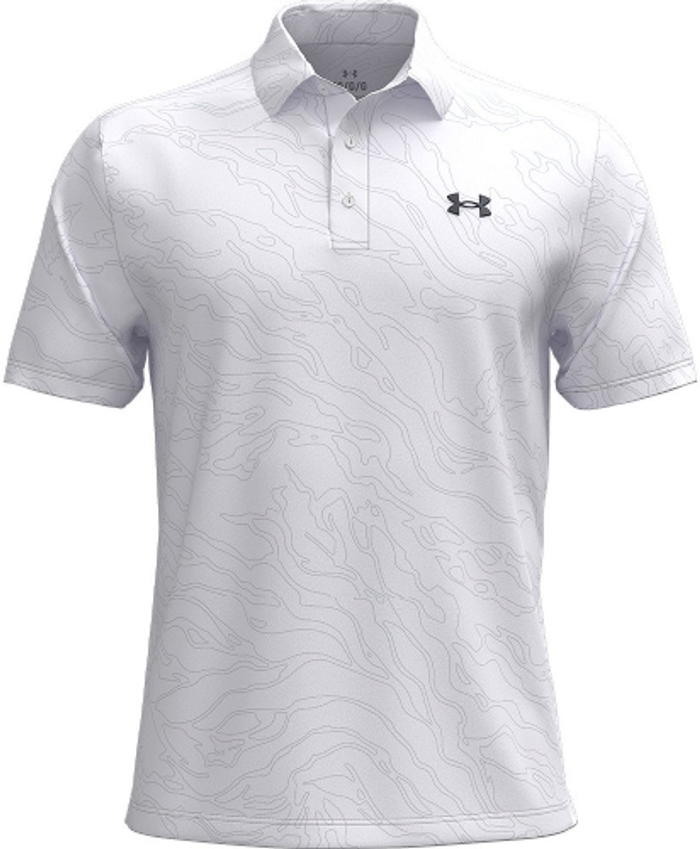 Under Armour Heren Playoff Golf Polo 3.0 Printed Micro Camo White