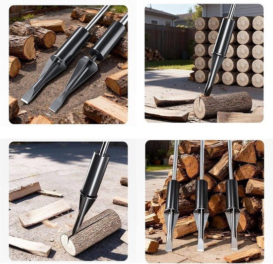 Houtklover - Brandhout Kloven - Efficiënt Werken - Traagheidsmechanisme - 3cm Kloofkop van Houtklover — afbeelding 5