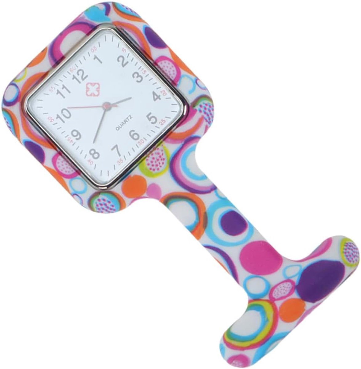 Verpleegstershorloge Siliconen - Medisch Zakhorloge - Nauwkeurig Tijd Meten - Gemakkelijk Bevestigen - 8.7 x 4.2 cm - Verschillende Kleuren