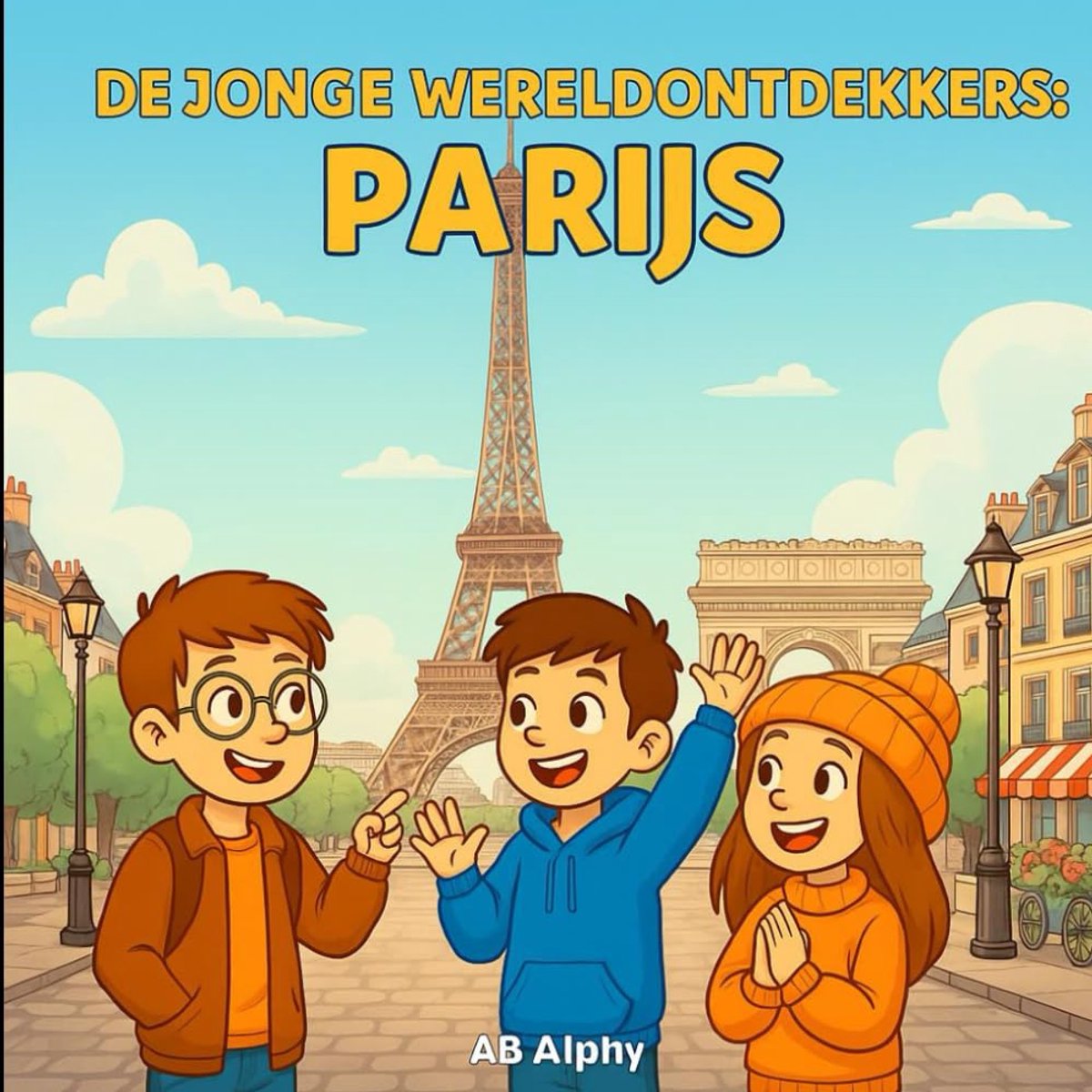 Kinderboek Parijs - Wereldontdekker gids - Cultuur leren - Interactieve verhalen - 21 x 21 cm