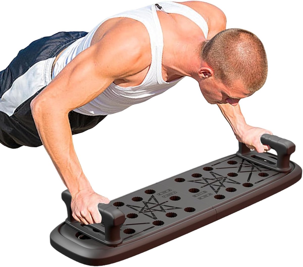 Push-Up Bord - Kracht Training - Thuistraining Spieropbouw - Verstelbare Handgrepen - 64x19cm - Meerdere Kleuren Opties