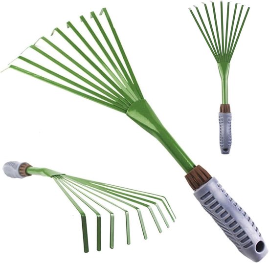 Handhark - Kleine tuinhark - Bodem bewerken - Ergonomische greep - 40 x 15 x 3 cm van Handhark — afbeelding 4