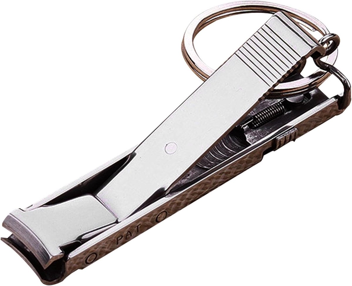 Nagelknipper - Nagelschaar Trimmer - Manicure Pedicure - Opvouwbaar Sleutelhanger - 12x60mm
