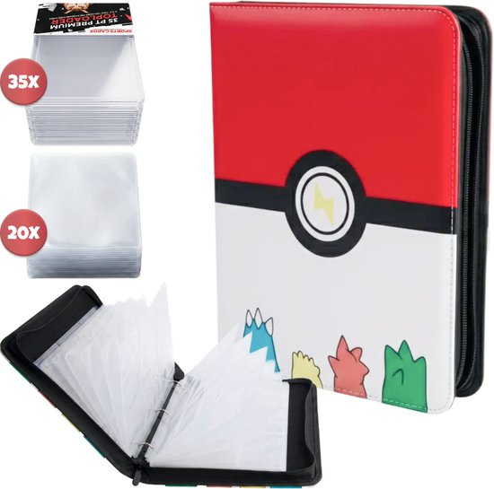 Pokémon Verzamelmap 900 kaarten incl. Cardsleeves en Toploaders