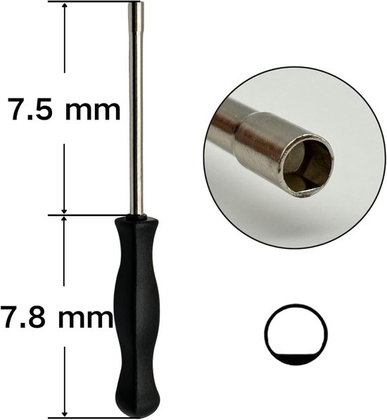 Aanpassingsgereedschap - Onderdeel - Tuinonderhoud - Enkel D Stijl - 15x10x2 cm — afbeelding 5